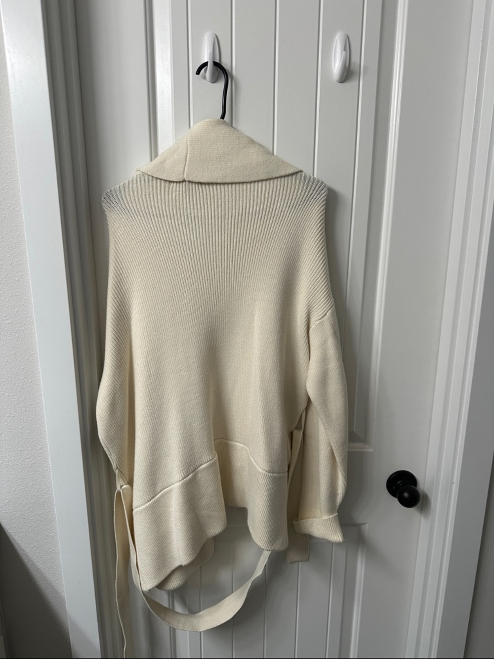 Guess Cream Rib-Knit Open Cardigan - Picture 3 of 3